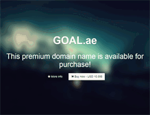 Tablet Screenshot of goal.ae