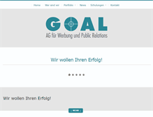 Tablet Screenshot of goal.ch