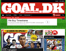 Tablet Screenshot of goal.dk
